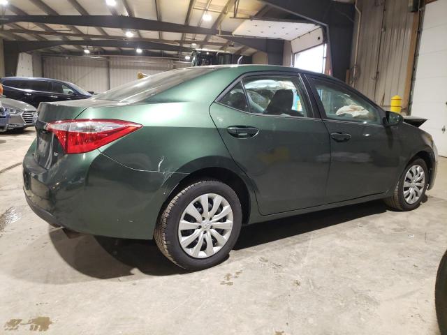 5YFBURHE4EP050124 - 2014 TOYOTA COROLLA L GREEN photo 3