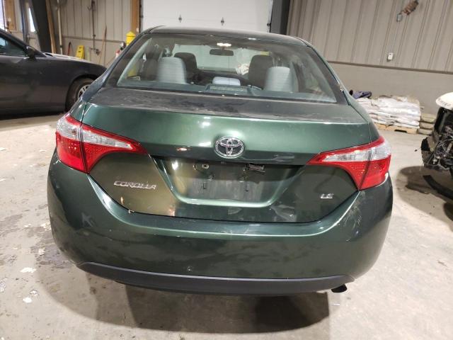 5YFBURHE4EP050124 - 2014 TOYOTA COROLLA L GREEN photo 6