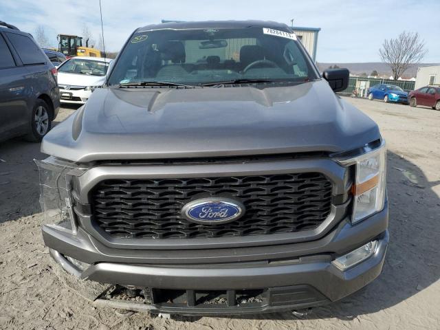 1FTEX1EP2MKD11906 - 2021 FORD F150 SUPER CAB GRAY photo 5