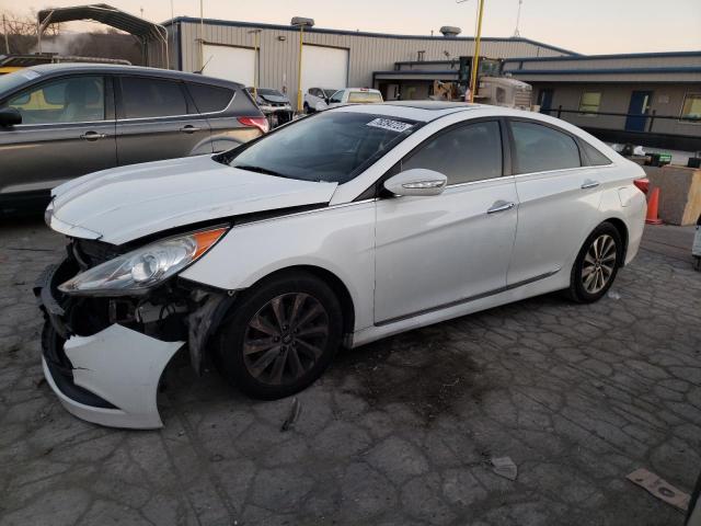 5NPEC4AC5EH877882 - 2014 HYUNDAI SONATA SE WHITE photo 1