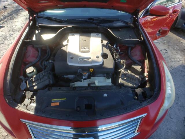 JN1CV6AR4BM407266 - 2011 INFINITI G37 RED photo 11