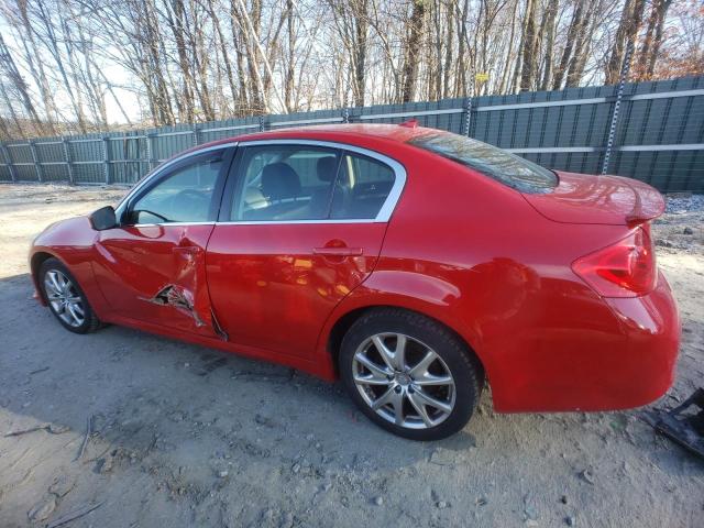 JN1CV6AR4BM407266 - 2011 INFINITI G37 RED photo 2