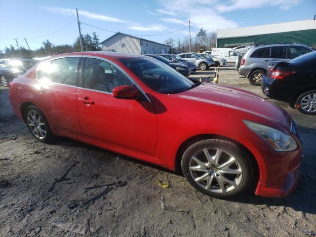 JN1CV6AR4BM407266 - 2011 INFINITI G37 RED photo 4