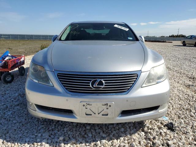 JTHBL46F385075128 - 2008 LEXUS LS 460 SILVER photo 5