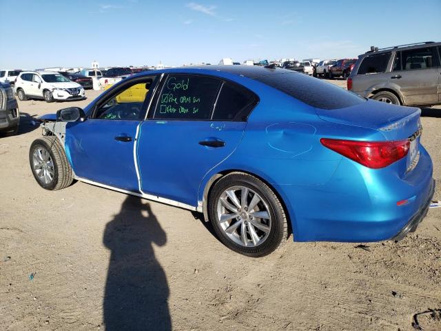 JN1BV7AP0FM352384 - 2015 INFINITI Q50 BASE BLUE photo 2