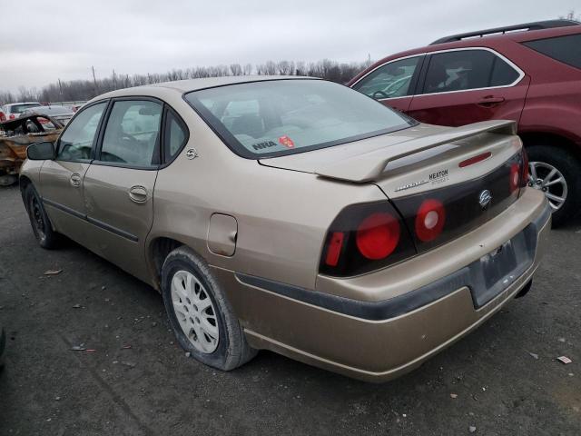 2G1WF52E349313904 - 2004 CHEVROLET IMPALA GOLD photo 2