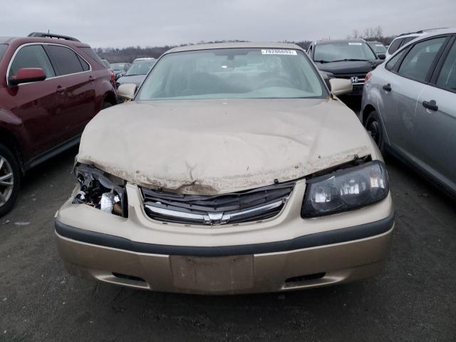 2G1WF52E349313904 - 2004 CHEVROLET IMPALA GOLD photo 5