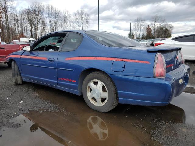 2G1WX12K639447512 - 2003 CHEVROLET MONTE CARL SS BLUE photo 2