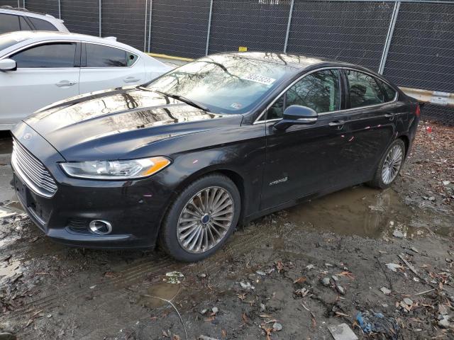 3FA6P0RU0ER350754 - 2014 FORD FUSION TITANIUM HEV BLACK photo 1