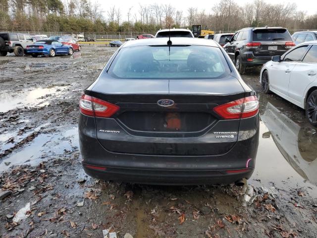 3FA6P0RU0ER350754 - 2014 FORD FUSION TITANIUM HEV BLACK photo 6