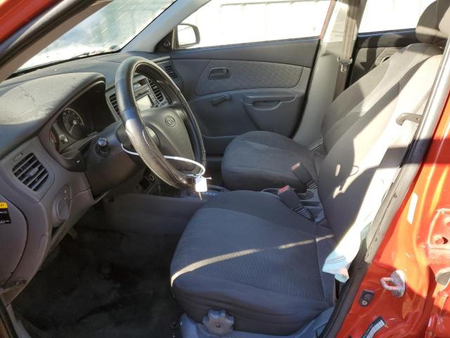 KNADE223696508521 - 2009 KIA RIO BASE RED photo 7