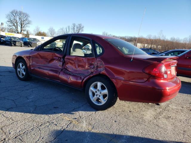 1FAFP55U81G279369 - 2001 FORD TAURUS SES RED photo 2