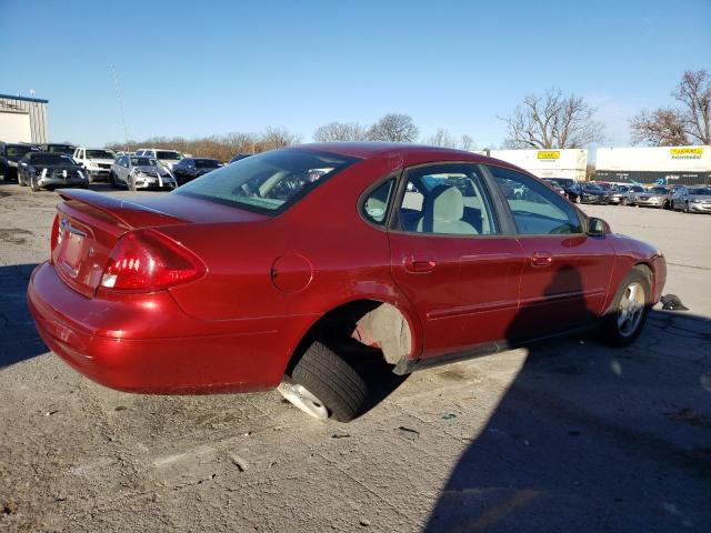 1FAFP55U81G279369 - 2001 FORD TAURUS SES RED photo 3