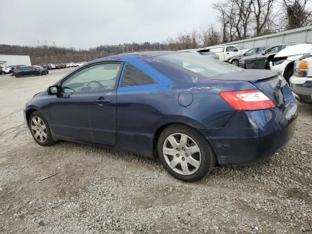 2HGFG12698H566678 - 2008 HONDA CIVIC LX BLUE photo 2