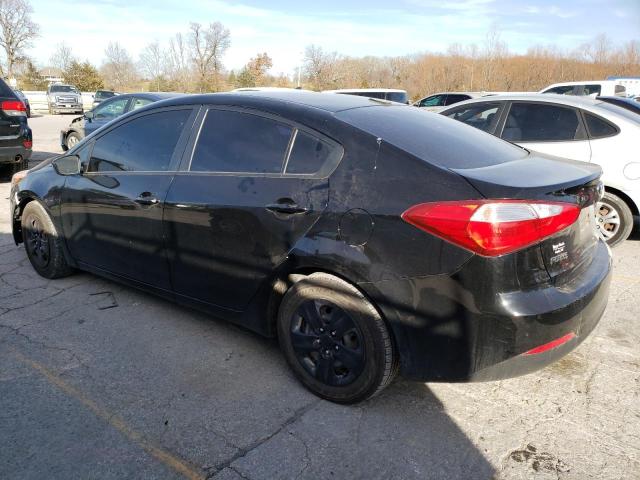 KNAFK4A61F5343620 - 2015 KIA FORTE LX BLACK photo 2