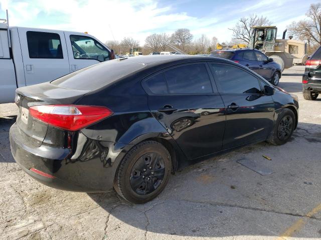 KNAFK4A61F5343620 - 2015 KIA FORTE LX BLACK photo 3