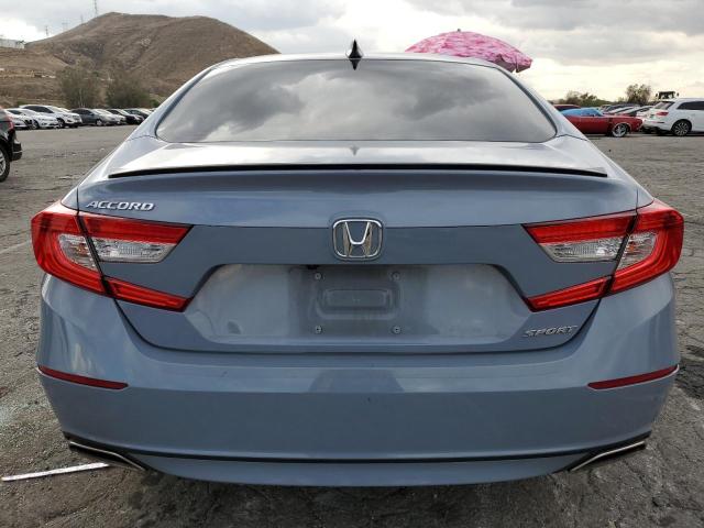 1HGCV1F39MA036650 - 2021 HONDA ACCORD SPORT GRAY photo 6