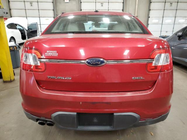 1FAHP2EW7AG113224 - 2010 FORD TAURUS SEL RED photo 6