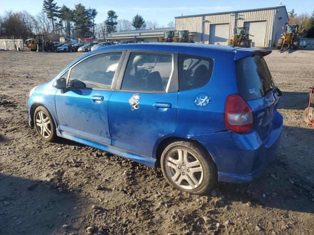 JHMGD38617S050951 - 2007 HONDA FIT S BLUE photo 2