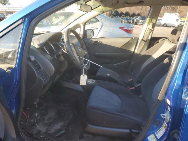 JHMGD38617S050951 - 2007 HONDA FIT S BLUE photo 7