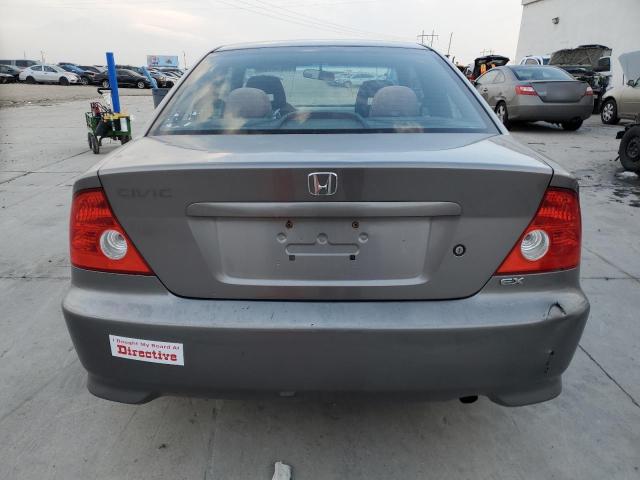 1HGEM22964L071226 - 2004 HONDA CIVIC EX GRAY photo 6