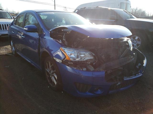 3N1AB7AP3FY342112 - 2015 NISSAN SENTRA S BLUE photo 4