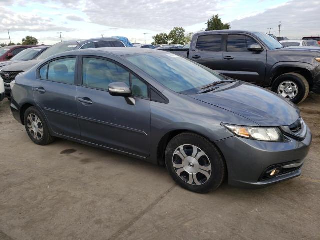 19XFB4F33DE000889 - 2013 HONDA CIVIC HYBRID L CHARCOAL photo 4