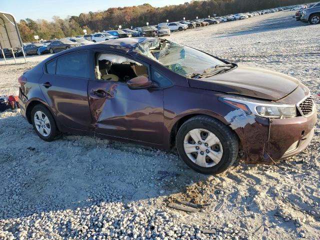 3KPFK4A72HE152940 - 2017 KIA FORTE LX BURGUNDY photo 4