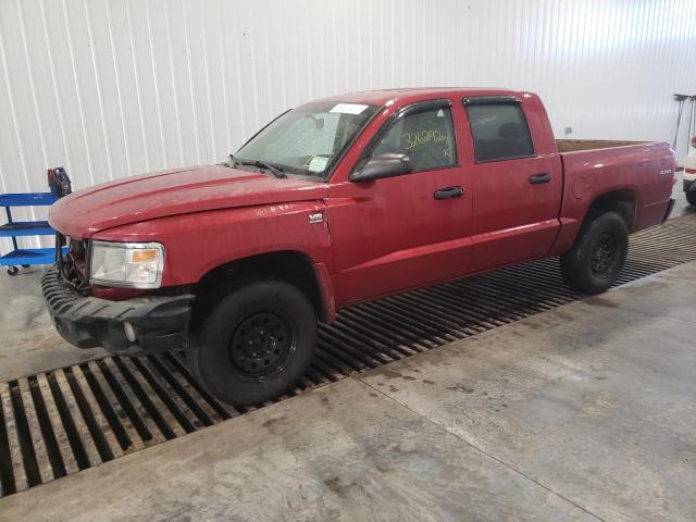 1D7CW3GP4AS110688 - 2010 DODGE DAKOTA SXT RED photo 1