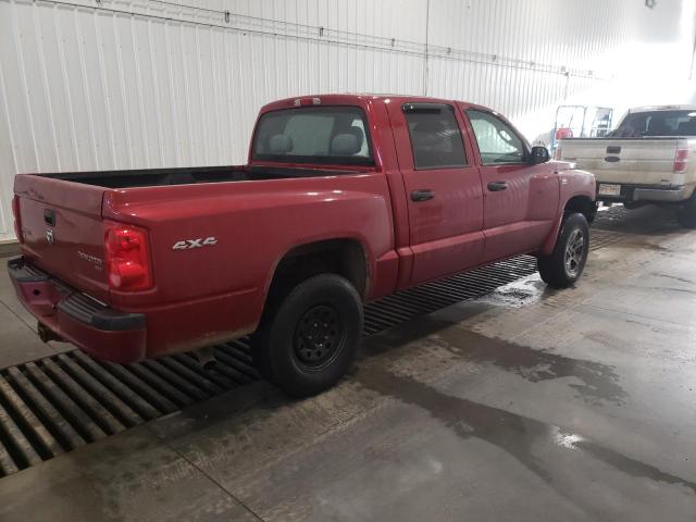 1D7CW3GP4AS110688 - 2010 DODGE DAKOTA SXT RED photo 3