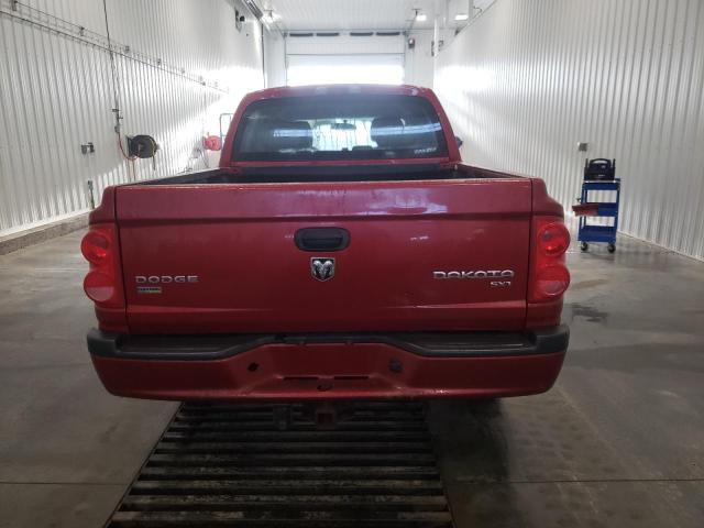 1D7CW3GP4AS110688 - 2010 DODGE DAKOTA SXT RED photo 6