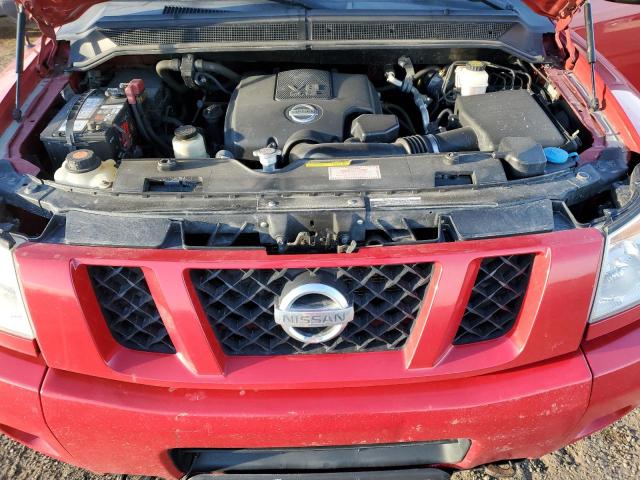 1N6AA0EC3AN311086 - 2010 NISSAN TITAN XE RED photo 11