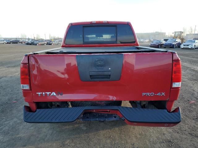 1N6AA0EC3AN311086 - 2010 NISSAN TITAN XE RED photo 6