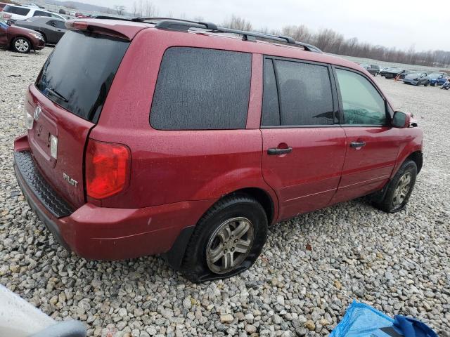 2HKYF18483H555963 - 2003 HONDA PILOT EX RED photo 3