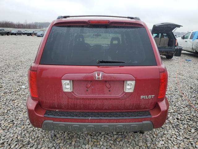 2HKYF18483H555963 - 2003 HONDA PILOT EX RED photo 6