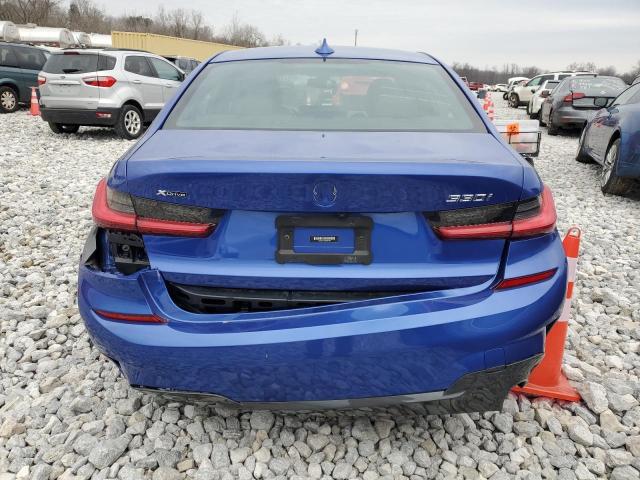 3MW5R7J05M8B78563 - 2021 BMW 330XI BLUE photo 6