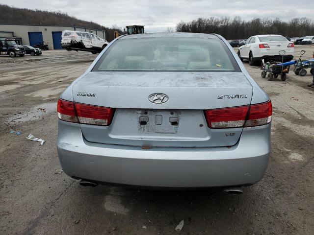 5NPEU46F37H209159 - 2007 HYUNDAI SONATA SE BLUE photo 6