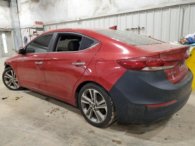 5NPD84LF1HH027644 - 2017 HYUNDAI ELANTRA SE RED photo 2