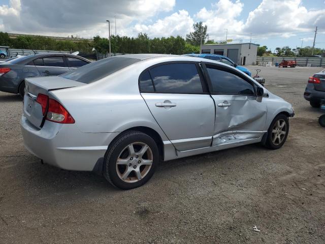 19XFA16559E020636 - 2009 HONDA CIVIC LX SILVER photo 3