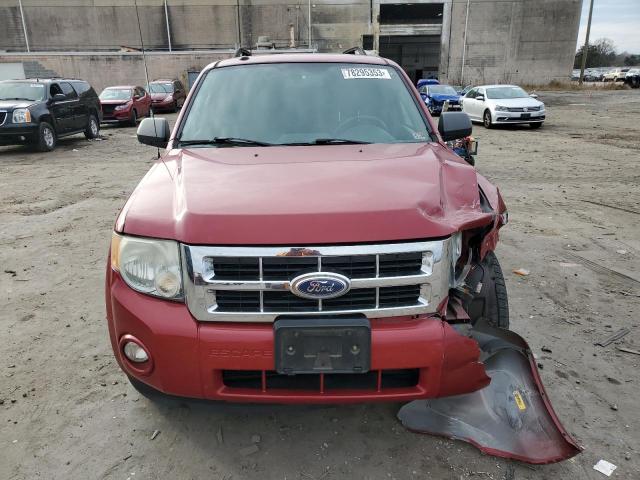 1FMCU9DGXAKC52272 - 2010 FORD ESCAPE XLT BURGUNDY photo 5