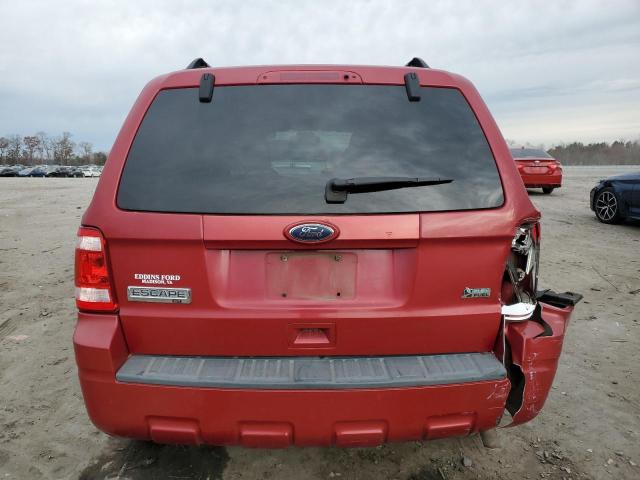 1FMCU9DGXAKC52272 - 2010 FORD ESCAPE XLT BURGUNDY photo 6