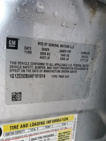 1G1ZC5EB9AF161914 - 2010 CHEVROLET MALIBU 1LT 银色 照片 12