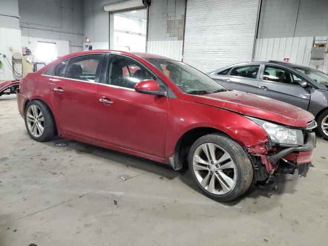 1G1PH5SC2C7177925 - 2012 CHEVROLET CRUZE LTZ RED photo 4