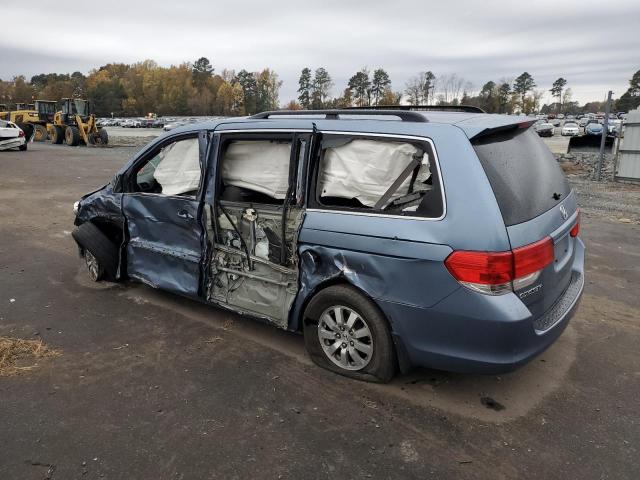 5FNRL3H43AB010872 - 2010 HONDA ODYSSEY EX BLUE photo 2