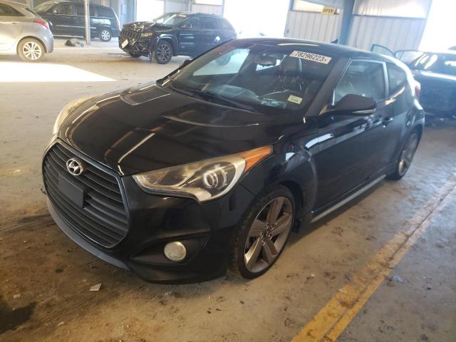 KMHTC6AE7DU132975 - 2013 HYUNDAI VELOSTER TURBO BLACK photo 1