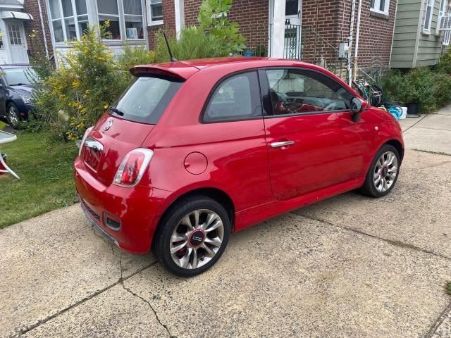 3C3CFFBR5FT624158 - 2015 FIAT 500 SPORT RED photo 4