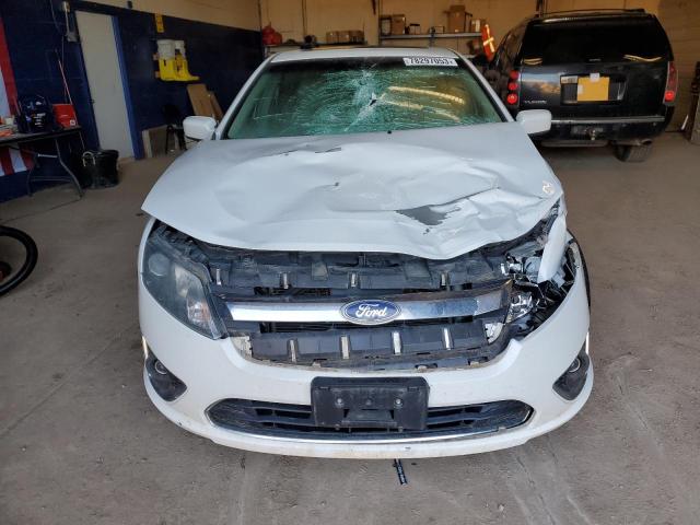 3FAHP0JG9AR381803 - 2010 FORD FUSION SEL WHITE photo 5