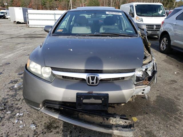 2HGFA16886H509155 - 2006 HONDA CIVIC EX GRAY photo 5