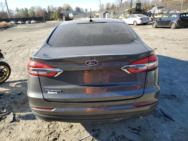 3FA6P0G72KR128404 - 2019 FORD FUSION S GRAY photo 6