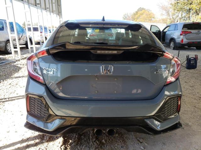 SHHFK7H90KU224324 - 2019 HONDA CIVIC SPORT TOURING GRAY photo 6